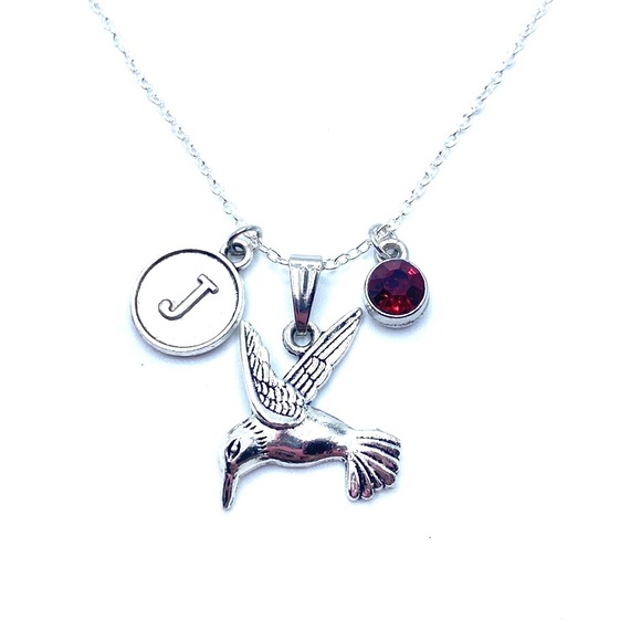 Hummingbird Necklace Bird Lover May Be Personalized - Picture 8 of 10